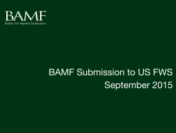 BAMF Submission to US FWS September 2015